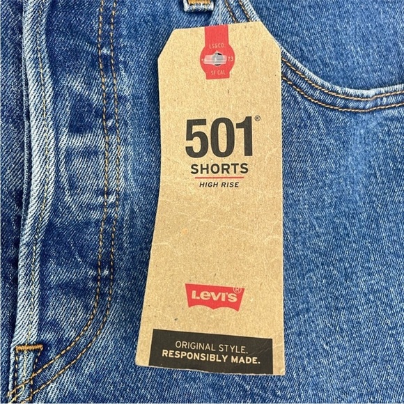 Levi's Women's 501 High Rise Buttonfly Cut Off Jean Shorts. Size 31. NWT - Picture 4 of 14